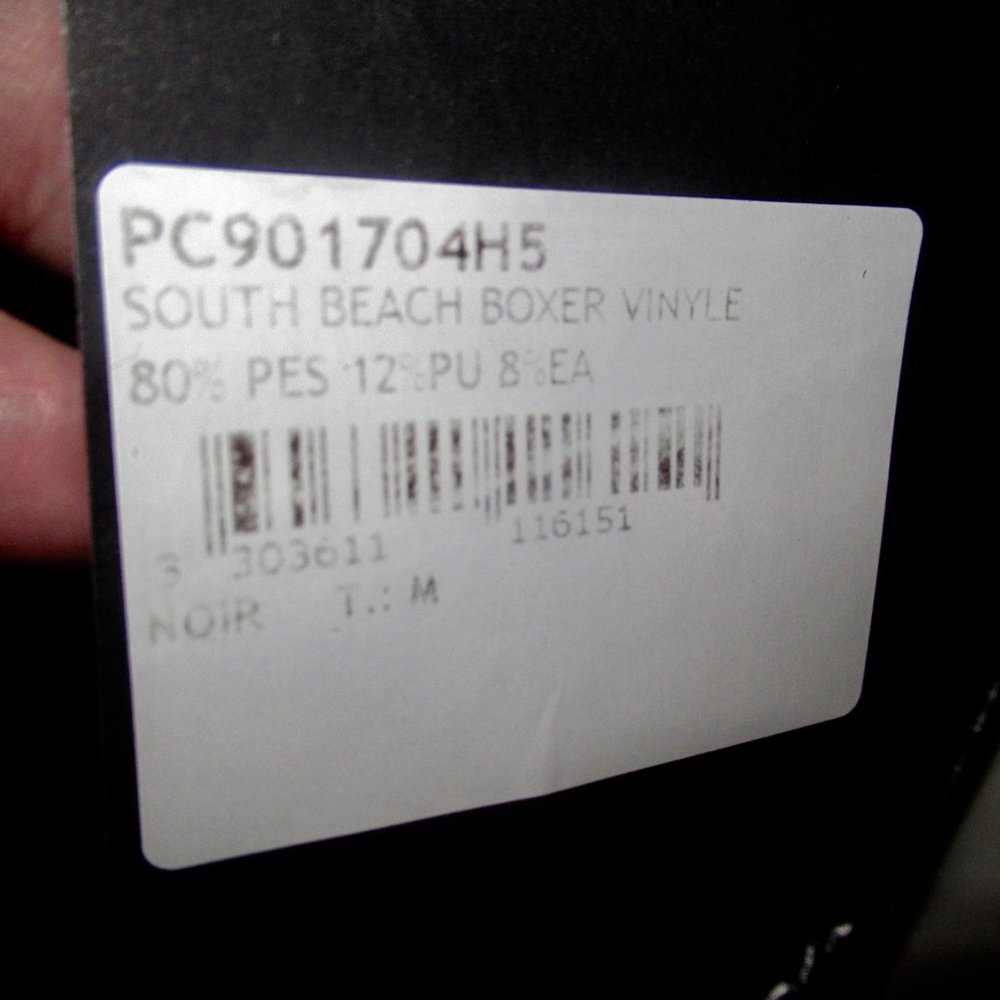 NWT Patrice Catanzaro Black Vinyl South Beach Boxer Shorts Size M - Picture 8 of 8